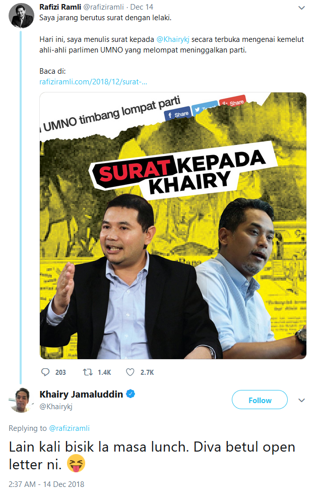 Malaysia, Malaysia Indicator, Khairy Jamaluddin, Nurul Izzah, Rafizi Ramli