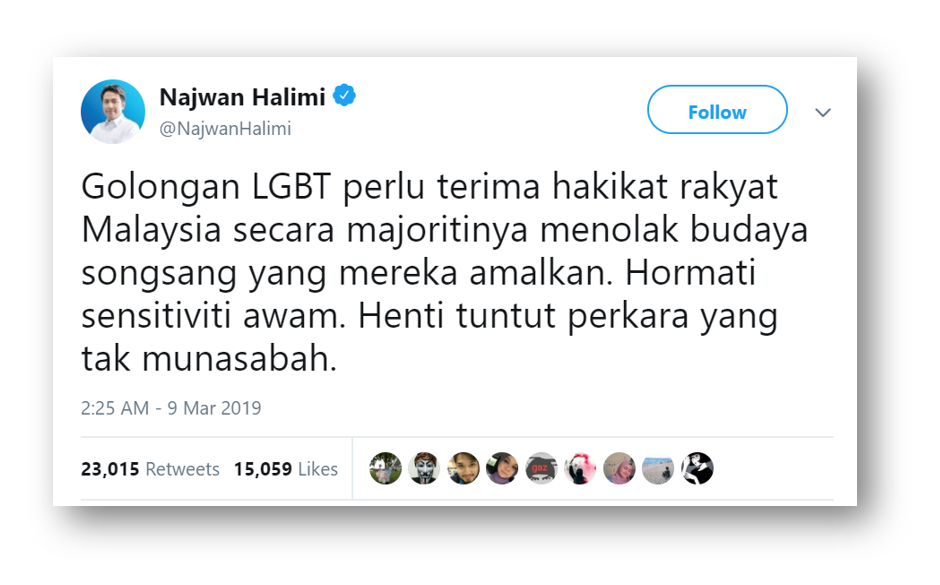 Malaysia, Malaysia Indicator, Twitter, LGBT, gay, Islam